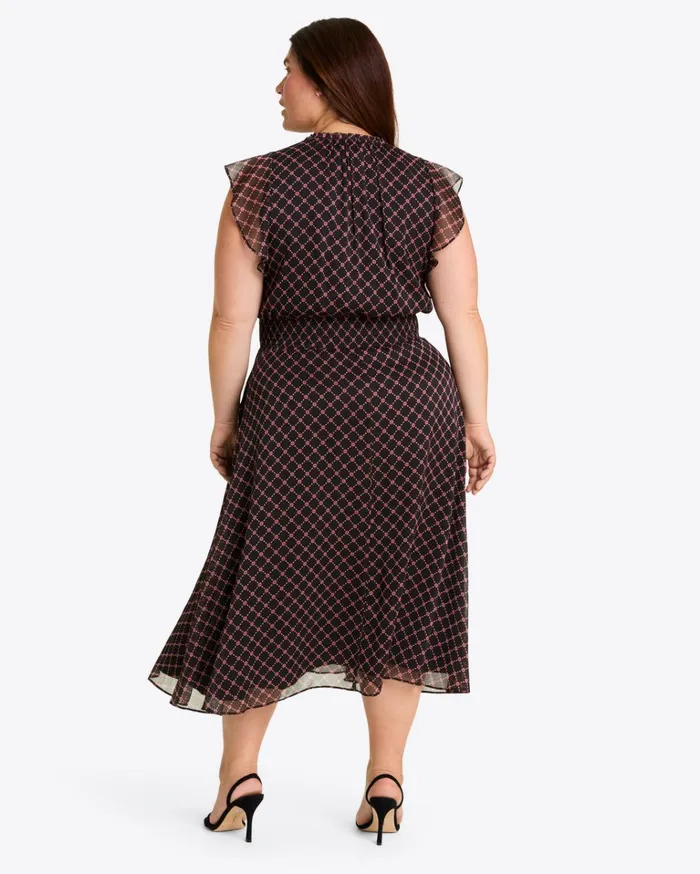 Draper James Tenille Dress In Crinkle Chiffon Women Dresses