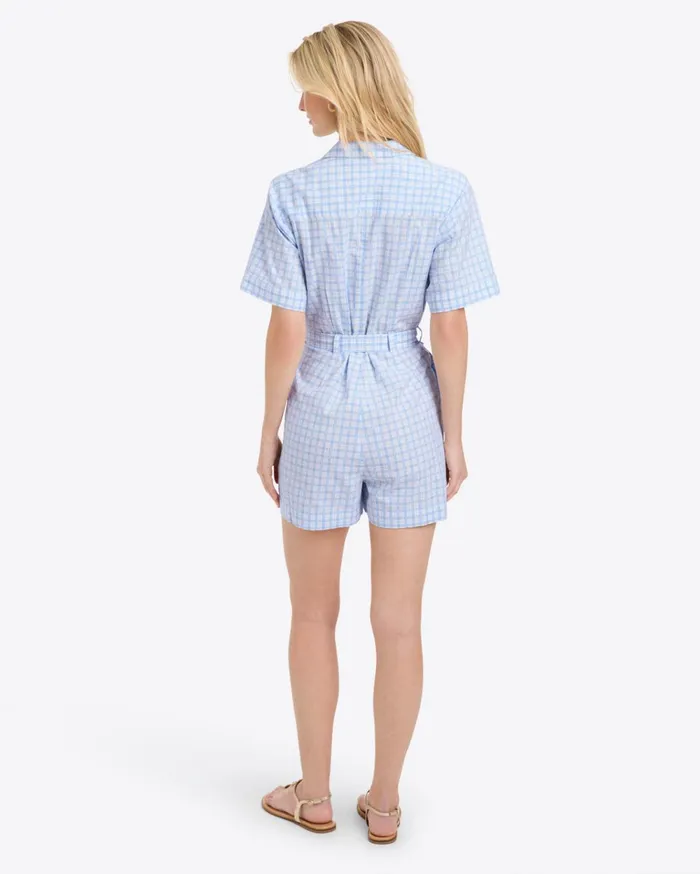 Draper James Tie Waist Romper Women Dresses