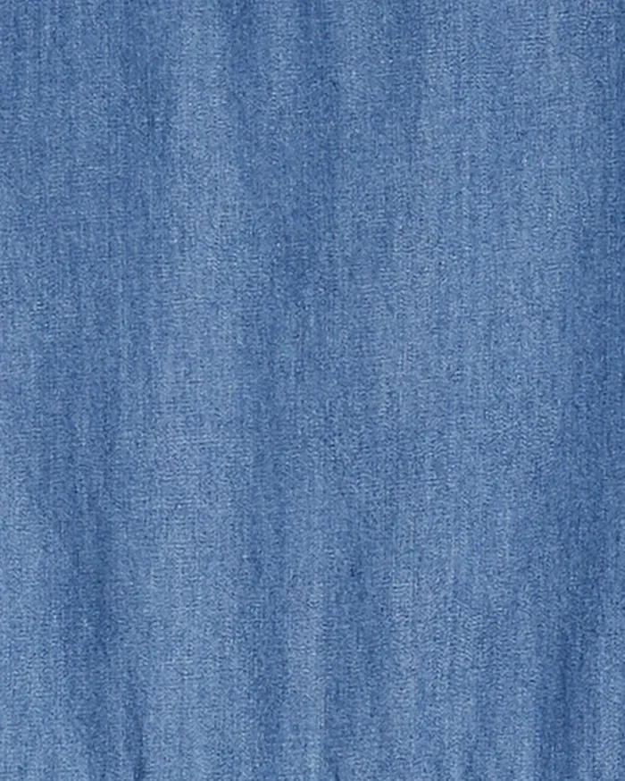 Draper James Tiered Trapeze Dress In Chambray Women Dresses