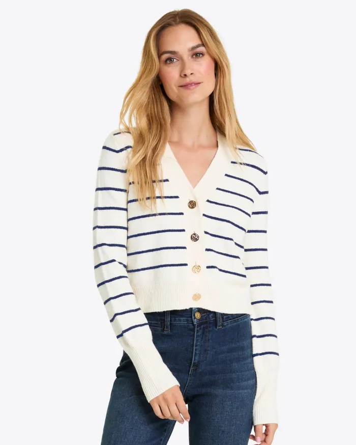Draper James Varsity Cardigan Women Tops
