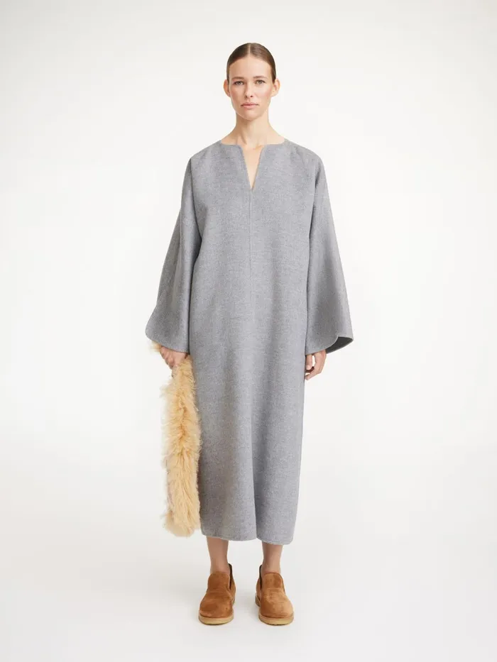 Dresses Women By Malene Birger Cais Maxi Dress Grey Melange