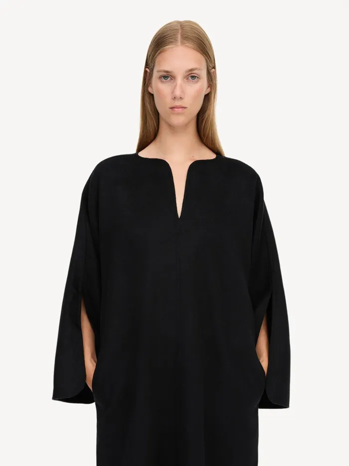 Dresses Women By Malene Birger Cais Wool Dress Black