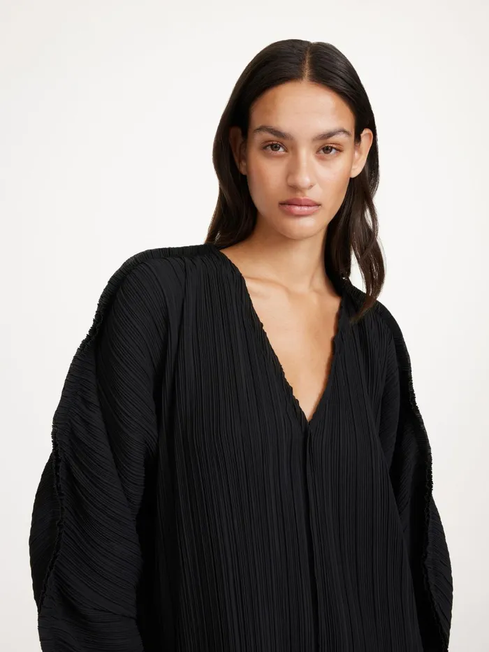 Dresses Women By Malene Birger Dielle Pleated Dress Black