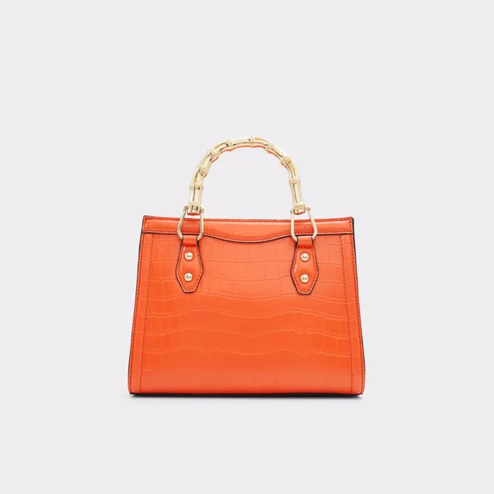 Drinna Bright Orange Women ALDO Tote Bags