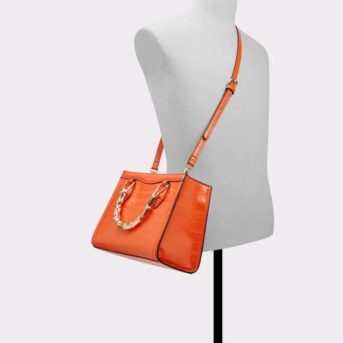 Drinna Bright Orange Women ALDO Tote Bags
