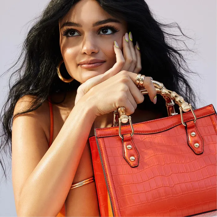 Drinna Bright Orange Women ALDO Tote Bags