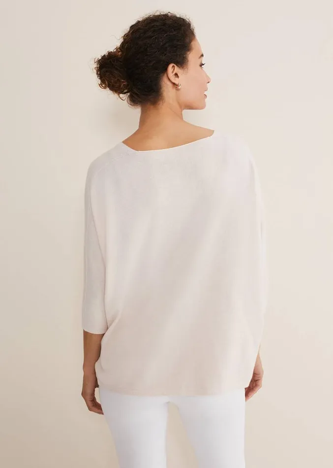 Eden V Neck Jumper Pale Pink Women Phase Eight Knitwear