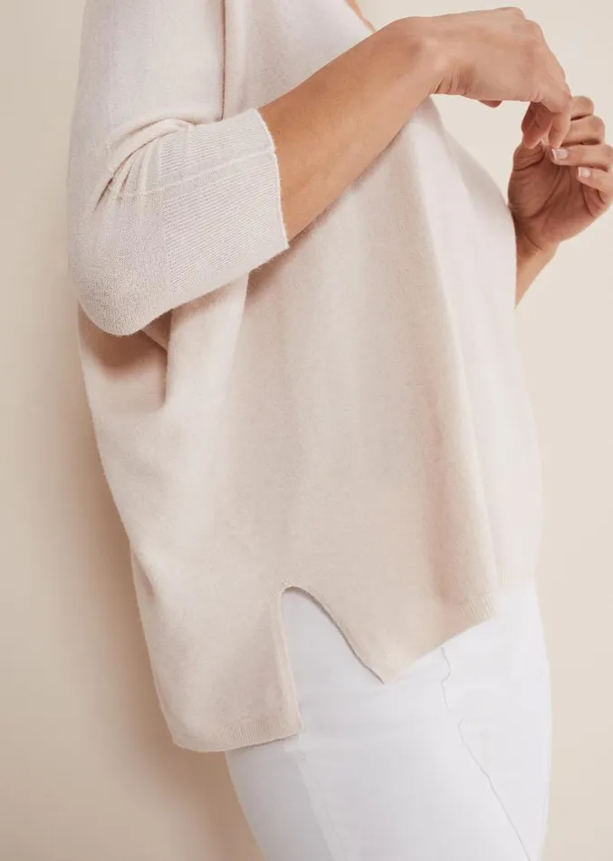 Eden V Neck Jumper Pale Pink Women Phase Eight Knitwear