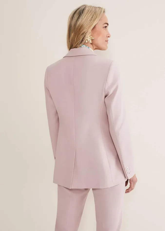 Eira Pink Blazer Pale Pink Women Phase Eight Jackets