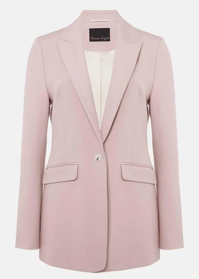 Eira Pink Blazer Pale Pink Women Phase Eight Jackets