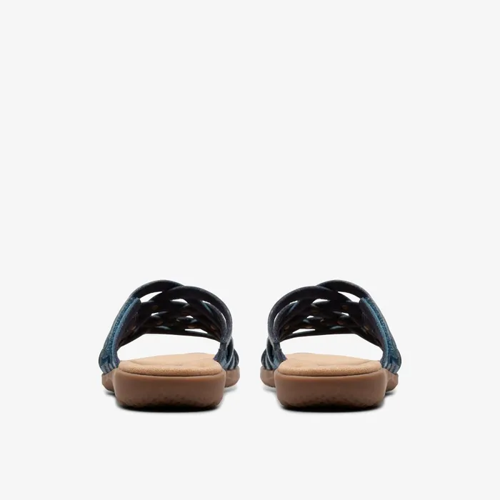 Elizabelle Rio Blue Multicolour Women Clarks Sandals and Flip Flops