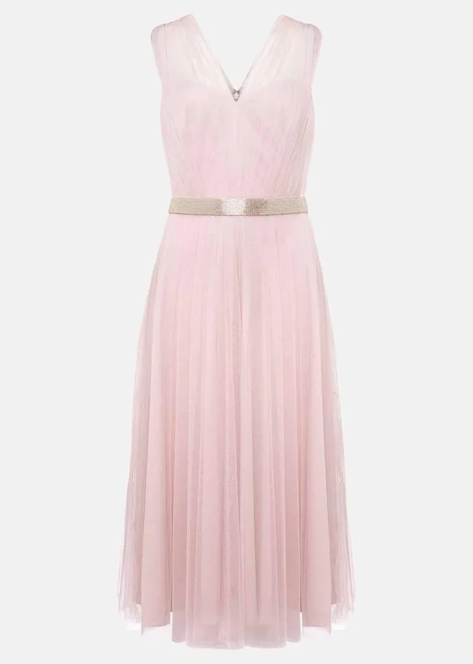 Ella Tulle Dress Antique Rose Women Phase Eight Dresses
