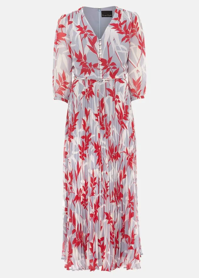 Ellen Palm Print Pleated Midaxi Dress Sky Bluemulti Women Phase Eight Dresses Ellen Palm Print Pleated Midaxi Dress Sky Bluemulti Women Phase Eight Dresses