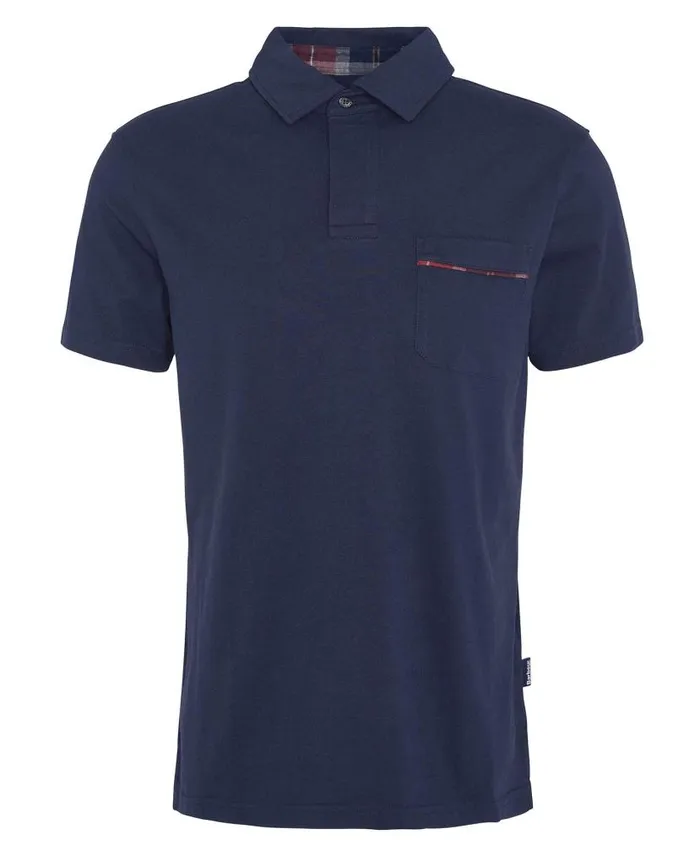Elsdon Polo Shirt Classic Navy Men Barbour Polo Shirts