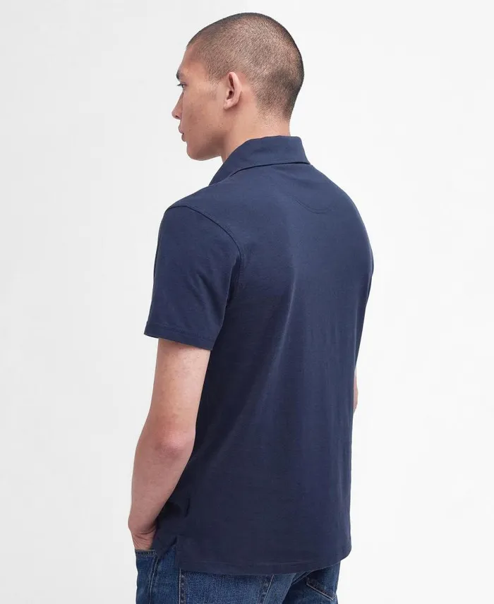 Elsdon Polo Shirt Classic Navy Men Barbour Polo Shirts