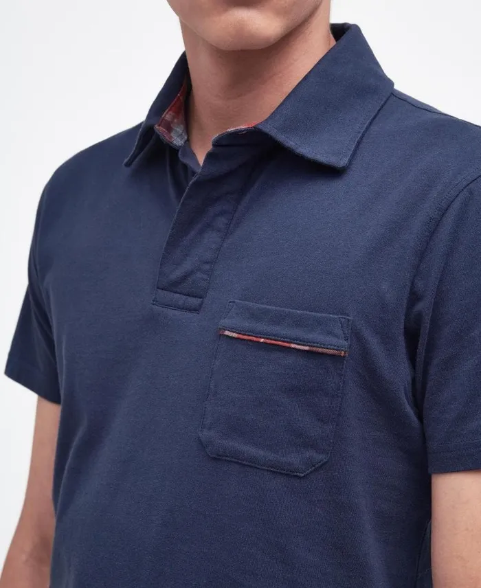 Elsdon Polo Shirt Classic Navy Men Barbour Polo Shirts