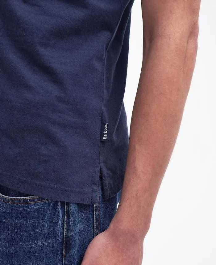 Elsdon Polo Shirt Classic Navy Men Barbour Polo Shirts