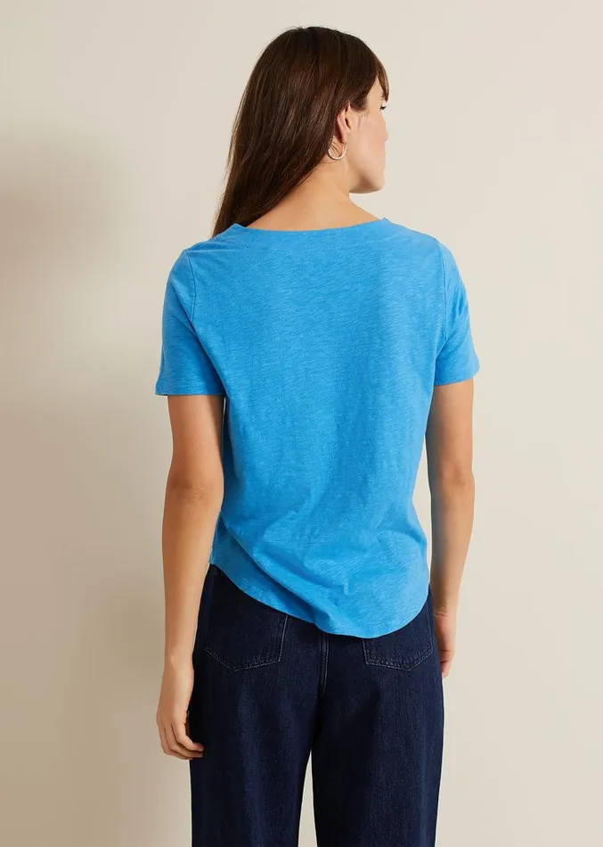 Elspeth V Neck Top Blue Women Phase Eight Tops and TShirts