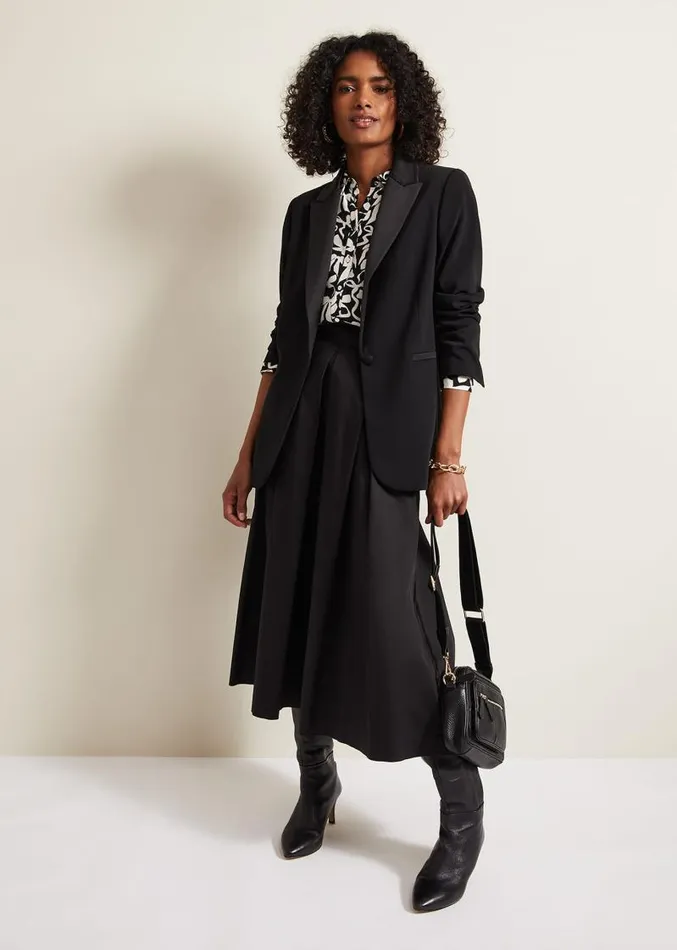 Era Abstract Bow Shirt Blackivory Women Phase Eight Shirts and Blouses