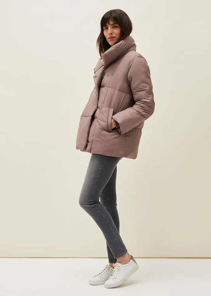 Eshima Short Puffer Coat Mink Women Phase Eight Coats