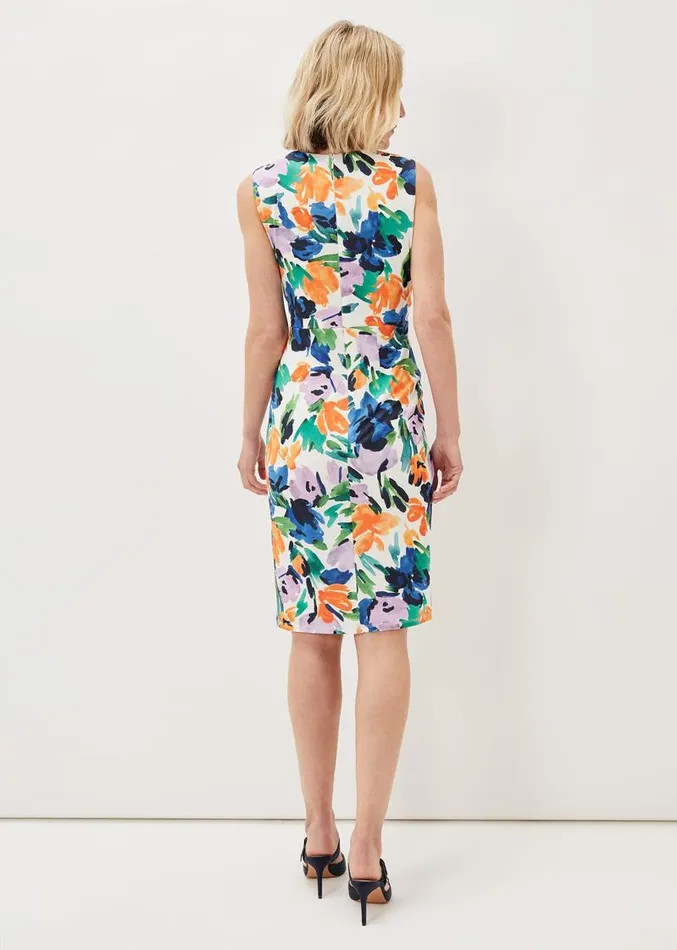 Essie Floral Midi Dress Multicoloured Women Phase Eight Dresses
