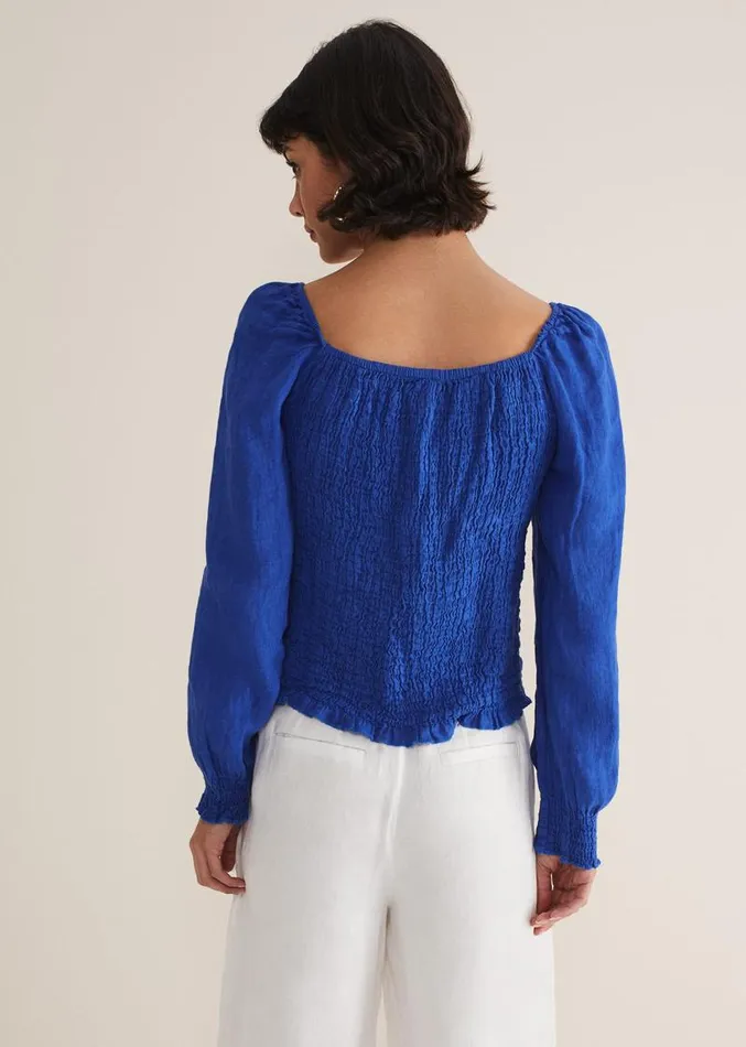 Esty Blue Blouse Cobalt Women Phase Eight Shirts and Blouses