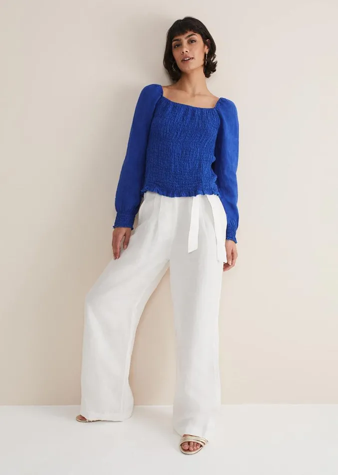 Esty Blue Blouse Cobalt Women Phase Eight Shirts and Blouses