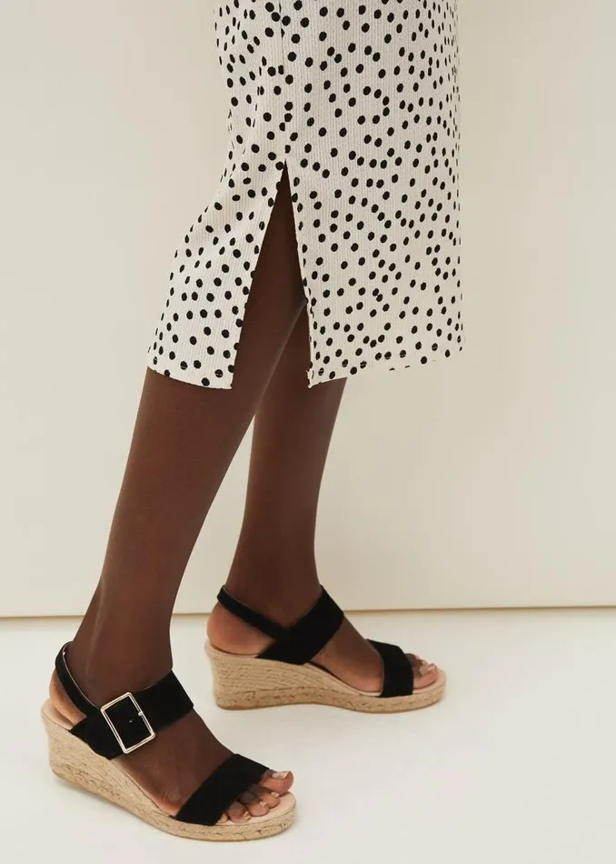 Fae Colourblock Spot Dress Blackivory Women Phase Eight Dresses