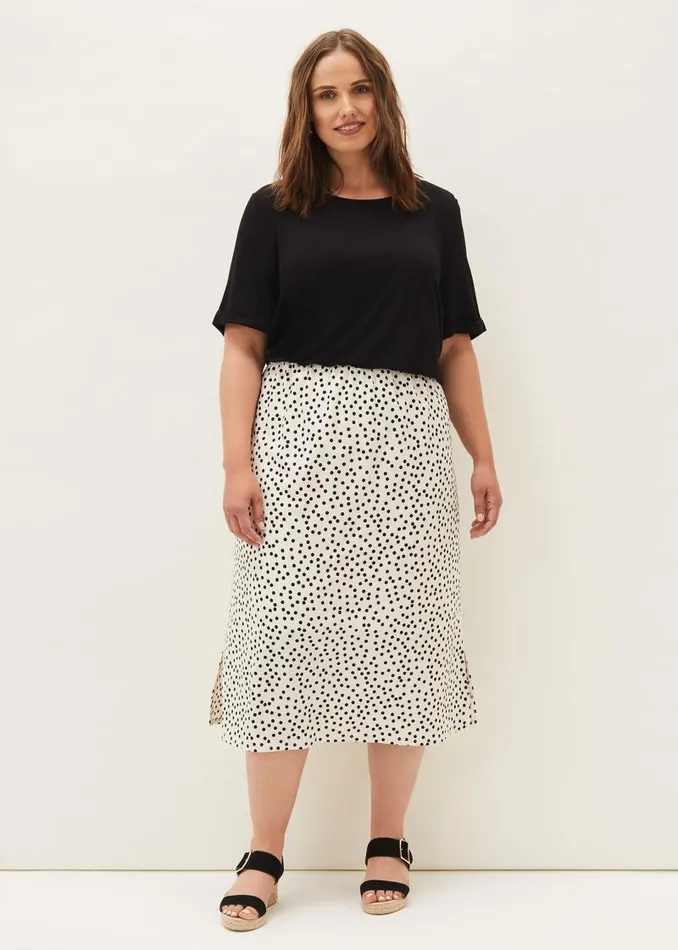 Fae Colourblock Spot Dress Blackivory Women Phase Eight Dresses