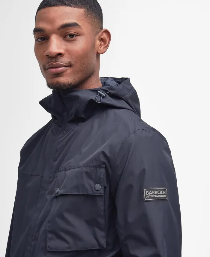 Fairlands Waterproof Jacket Dark Navy Men Barbour Waterproof Jackets