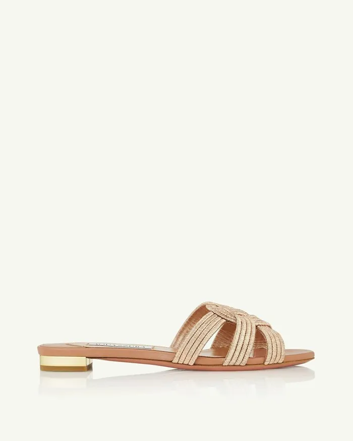Felix Flat Pink Women Aquazzura Flats Felix Flat Pink Women Aquazzura Flats