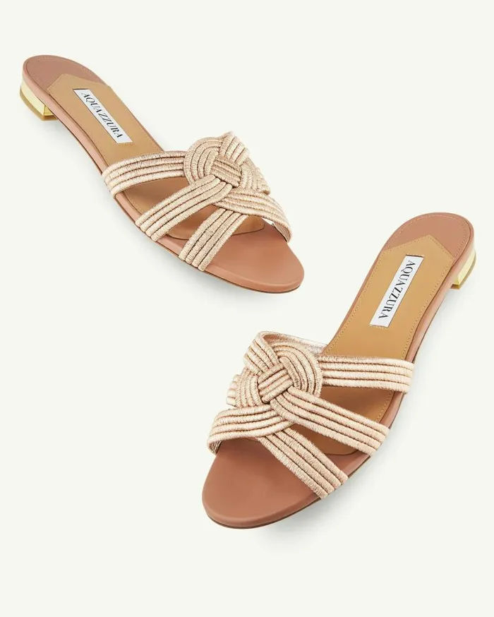 Felix Flat Pink Women Aquazzura Flats Felix Flat Pink Women Aquazzura Flats