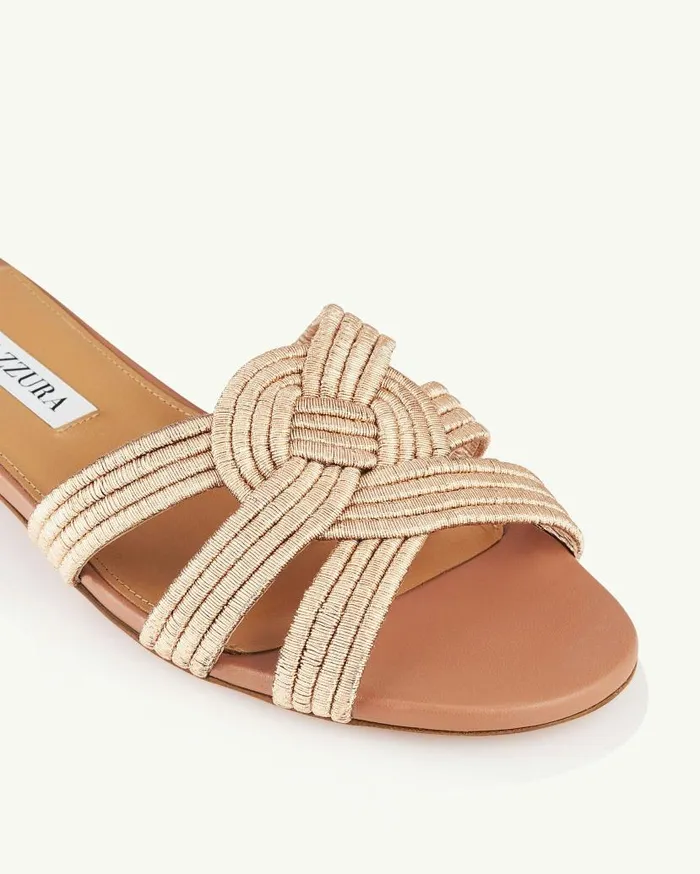 Felix Flat Pink Women Aquazzura Flats Felix Flat Pink Women Aquazzura Flats
