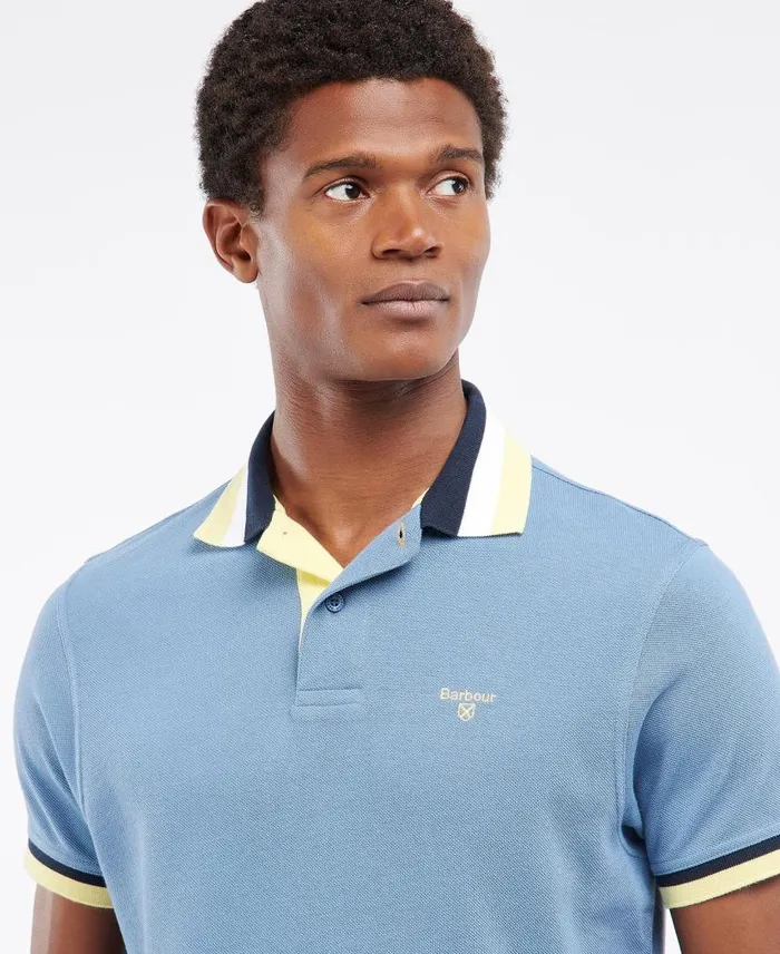Finkle Polo Shirt Dusty Mint Men Barbour Polo Shirts