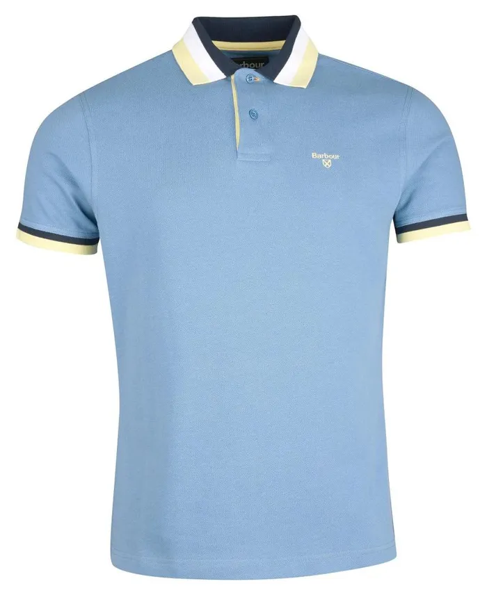 Finkle Polo Shirt Dusty Mint Men Barbour Polo Shirts