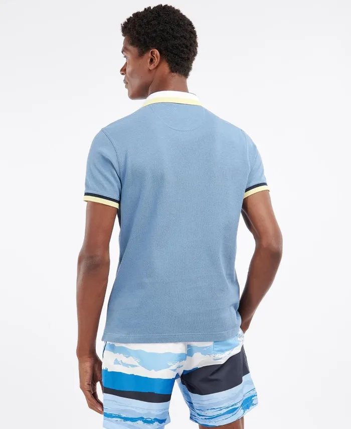 Finkle Polo Shirt Dusty Mint Men Barbour Polo Shirts