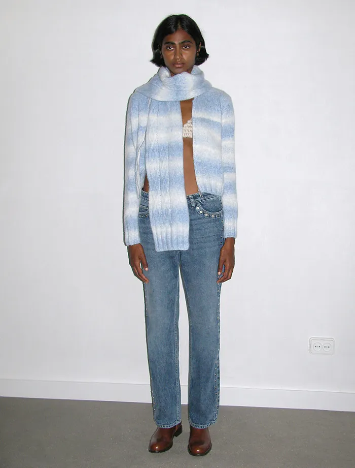 Fontana Light Blue Women Paloma Wool Knits