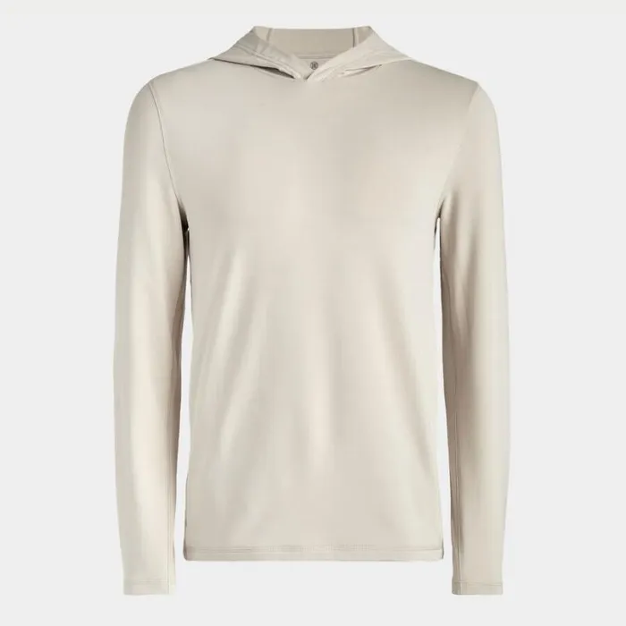 GFORE BRUSHED BACK TECH HOODIE Stone Men Hoodies and Tees