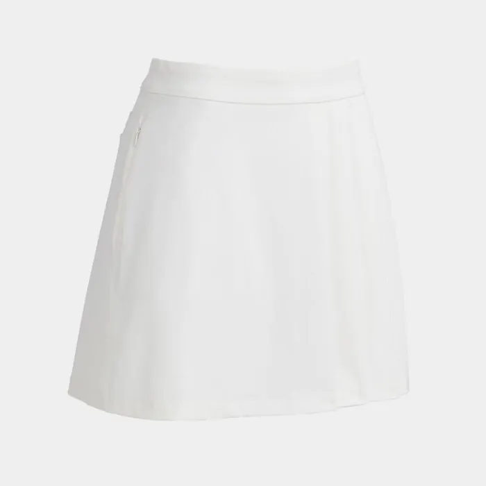 GFORE LUXE SIDE PLEAT 4WAY STRETCH TWILL SKORT Snow Women Skorts and Dresses