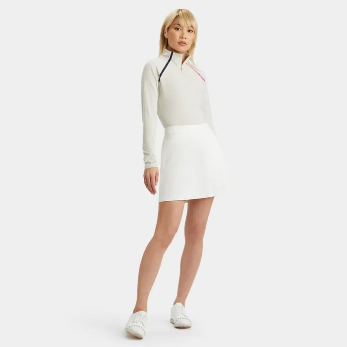 GFORE LUXE SIDE PLEAT 4WAY STRETCH TWILL SKORT Snow Women Skorts and Dresses