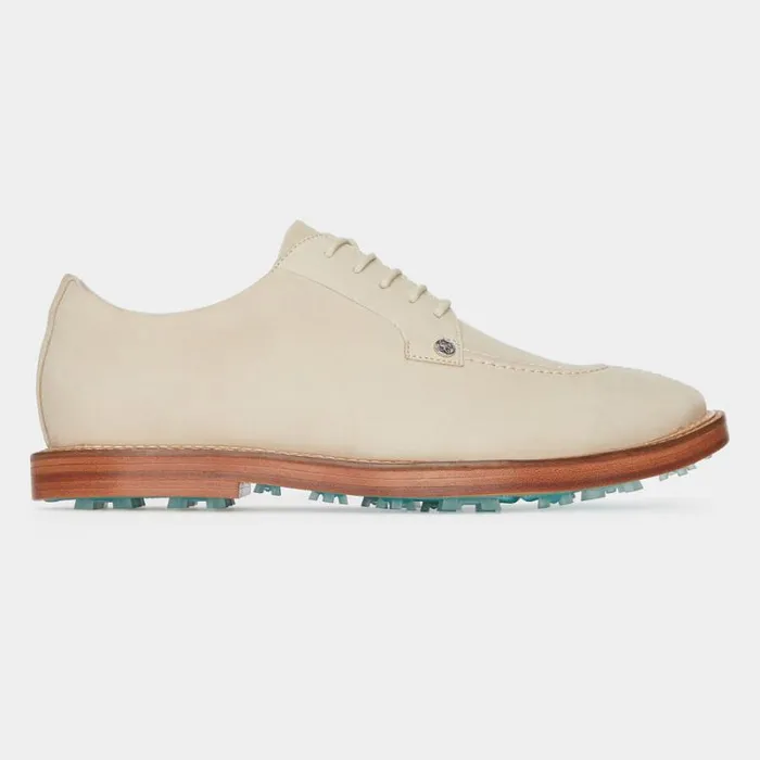 GFORE MEN039S GALLIVANTER NUBUCK LEATHER LUXE SOLE SPLIT TOE GOLF SHOE Stone Men Golf Shoes