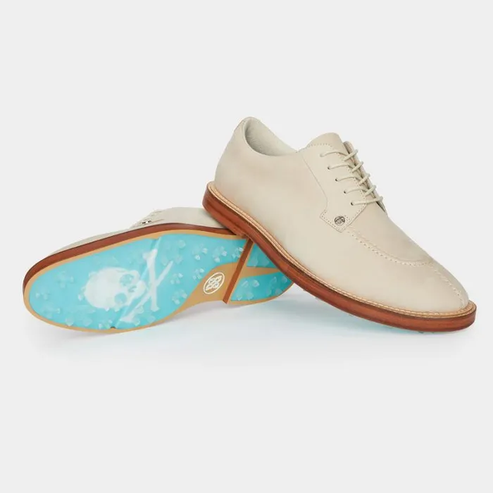 GFORE MEN039S GALLIVANTER NUBUCK LEATHER LUXE SOLE SPLIT TOE GOLF SHOE Stone Men Golf Shoes