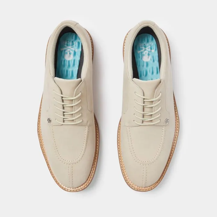 GFORE MEN039S GALLIVANTER NUBUCK LEATHER LUXE SOLE SPLIT TOE GOLF SHOE Stone Men Golf Shoes