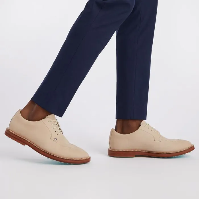 GFORE MEN039S GALLIVANTER NUBUCK LEATHER LUXE SOLE SPLIT TOE GOLF SHOE Stone Men Golf Shoes