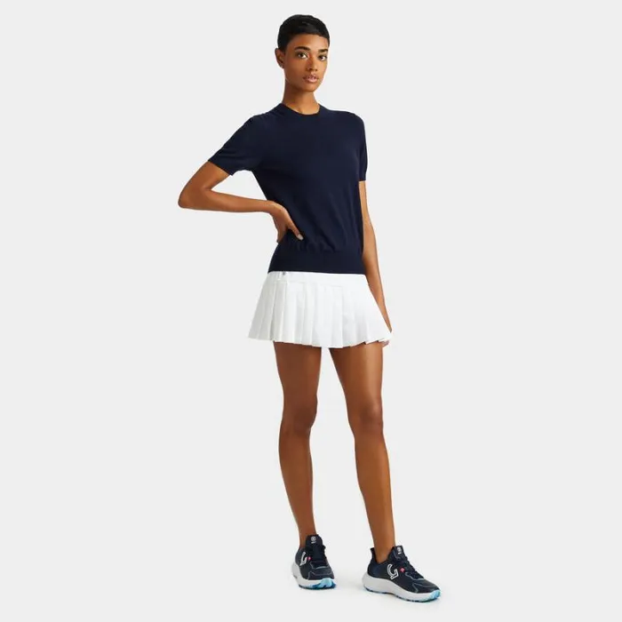 GFORE MERINO WOOL EASY CARE SHORT SLEEVE SWEATER Twilight Women Sweaters