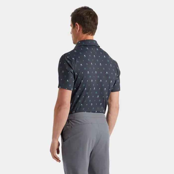 GFORE RGB TECH JERSEY MODERN SPREAD COLLAR POLO Lead Men Polos and Shirts