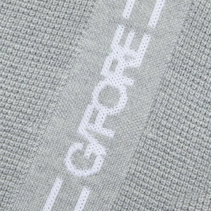 GFORE WAFFLE STITCH MERINO WOOL HOODED SWEATER Light Heather Grey Men Sweaters