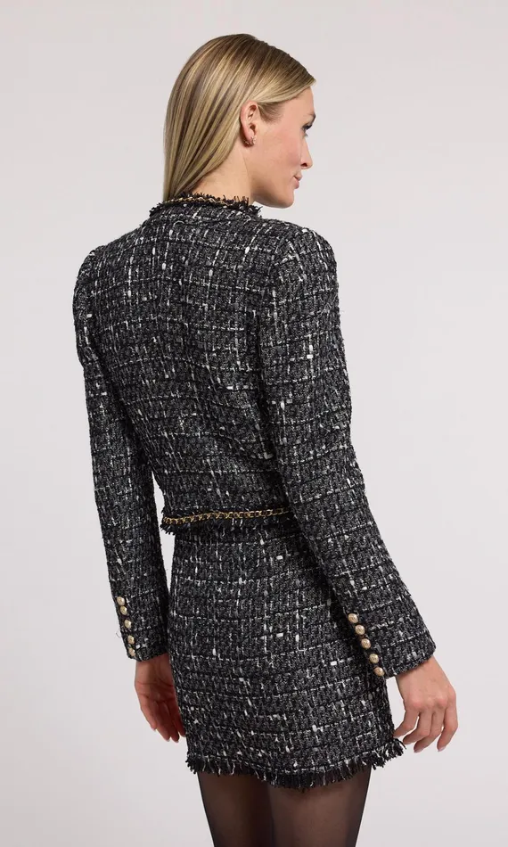 Generation Love Clothing Blazers and Jackets Serena Chain Tweed Blazer Grey Multi 8211 Women
