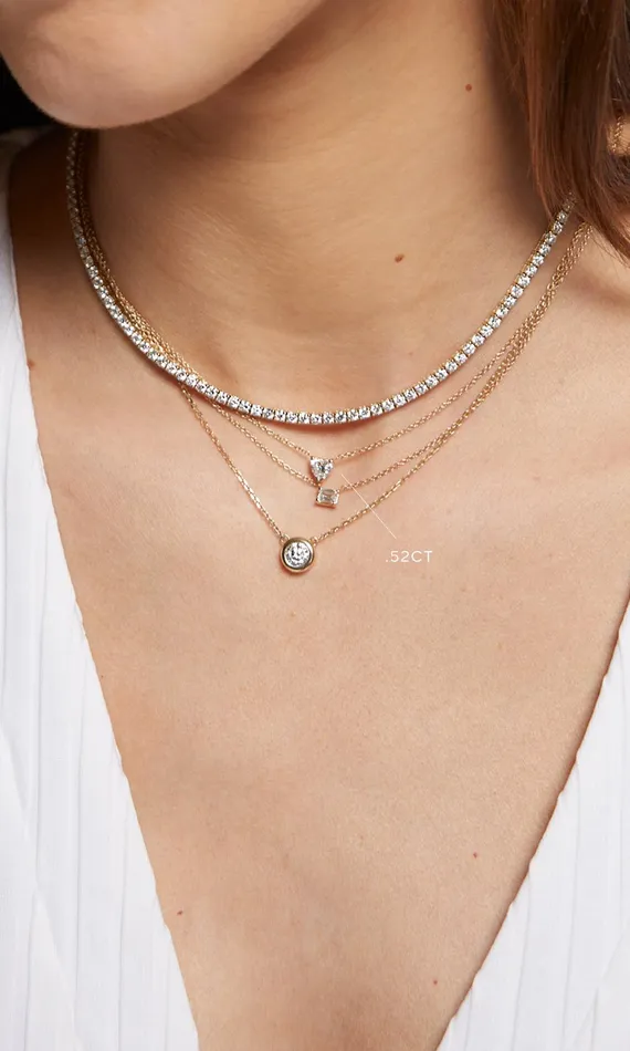 Generation Love Clothing Fine Jewelry Cherie Heart Cut Pendant 52 Carat White Gold 8211 Women