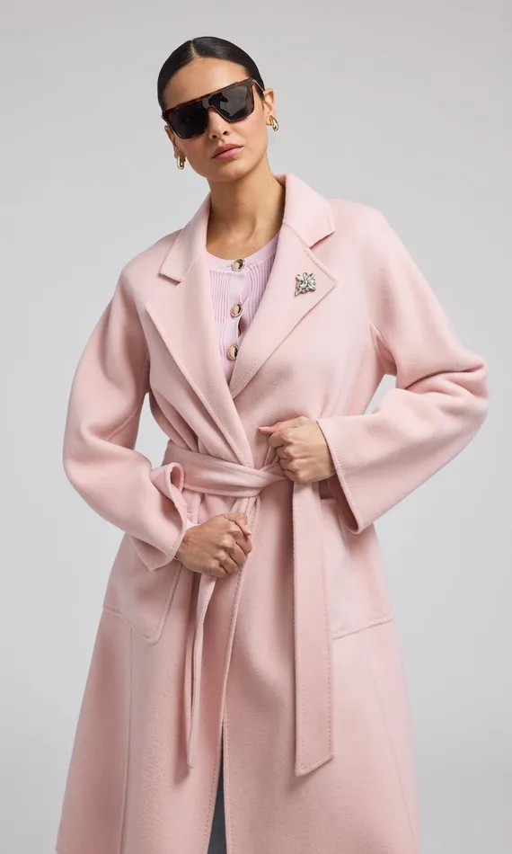 Generation Love Clothing Outerwear Grayson Wool Coat Powder Pink 8211 Women